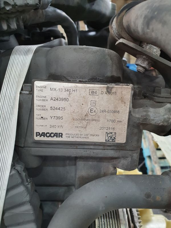 DAF MX-13 340 H1 Engine (truck) – Accident Damaged - Κινητήρας για Φορτηγό: φωτογραφία 2 DAF MX-13 340 H1 Engine (truck) – Accident Damaged - Κινητήρας για Φορτηγό: φωτογραφία 2