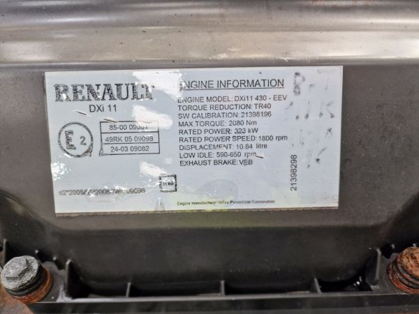 Renault DXI11430-EEV Engine (Truck) - Κινητήρας για Φορτηγό: φωτογραφία 2 Renault DXI11430-EEV Engine (Truck) - Κινητήρας για Φορτηγό: φωτογραφία 2