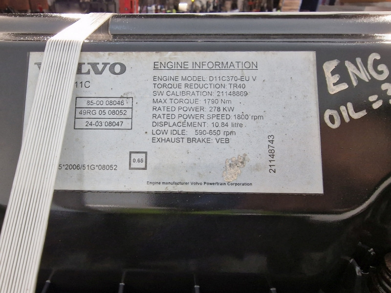 Κινητήρας για Φορτηγό Volvo D11C450-EU V Engine (Truck): φωτογραφία 11 Κινητήρας για Φορτηγό Volvo D11C450-EU V Engine (Truck): φωτογραφία 11