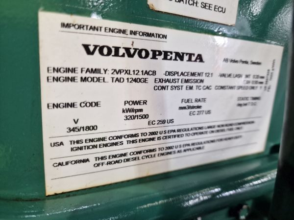 Volvo TAD1240GE Engine (Industrial) - Κινητήρας για Βιομηχανικός εξοπλισμός: φωτογραφία 3 Volvo TAD1240GE Engine (Industrial) - Κινητήρας για Βιομηχανικός εξοπλισμός: φωτογραφία 3