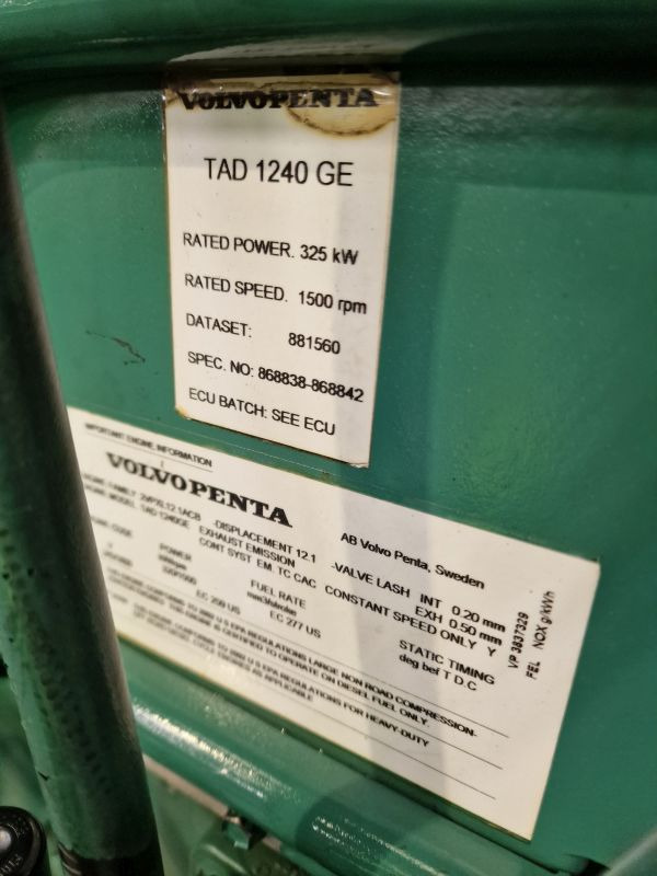 Volvo TAD1240GE Engine (Industrial) - Κινητήρας για Βιομηχανικός εξοπλισμός: φωτογραφία 2 Volvo TAD1240GE Engine (Industrial) - Κινητήρας για Βιομηχανικός εξοπλισμός: φωτογραφία 2