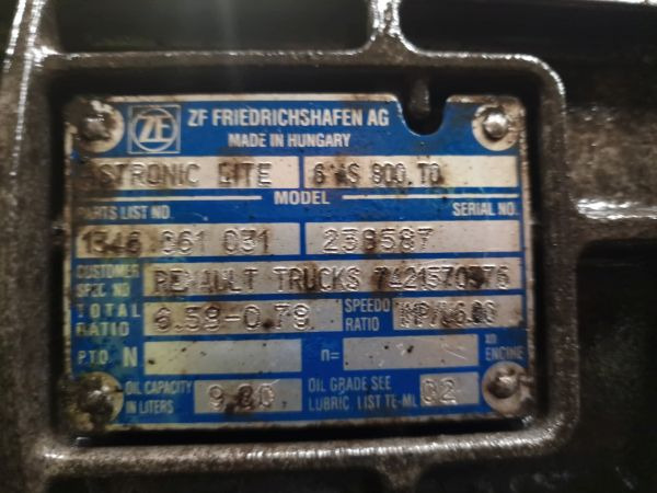 ZF Ecolite 6AS800TO Gearbox - Κιβώτιο ταχυτήτων: φωτογραφία 2 ZF Ecolite 6AS800TO Gearbox - Κιβώτιο ταχυτήτων: φωτογραφία 2