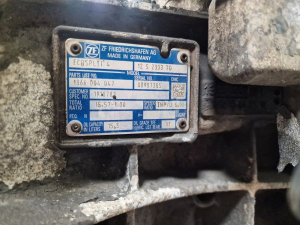 ZF Ecosplit 4 12S2333TD Gearbox - Κιβώτιο ταχυτήτων: φωτογραφία 2 ZF Ecosplit 4 12S2333TD Gearbox - Κιβώτιο ταχυτήτων: φωτογραφία 2