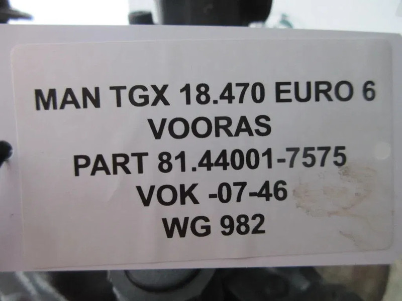 MAN 81.44001-7575 VOK -07-46 MAN TGX TGS 18.470 MODEL 2022 - Εμπρός άξονας για Φορτηγό: φωτογραφία 5 MAN 81.44001-7575 VOK -07-46 MAN TGX TGS 18.470 MODEL 2022 - Εμπρός άξονας για Φορτηγό: φωτογραφία 5