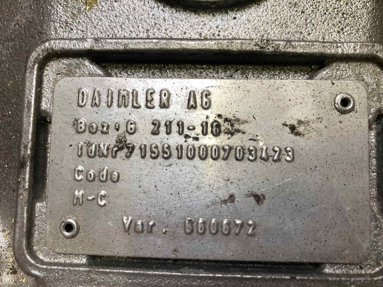 MERCEDES BENZ G211-16/G0231-16 - Κιβώτιο ταχυτήτων: φωτογραφία 5 MERCEDES BENZ G211-16/G0231-16 - Κιβώτιο ταχυτήτων: φωτογραφία 5