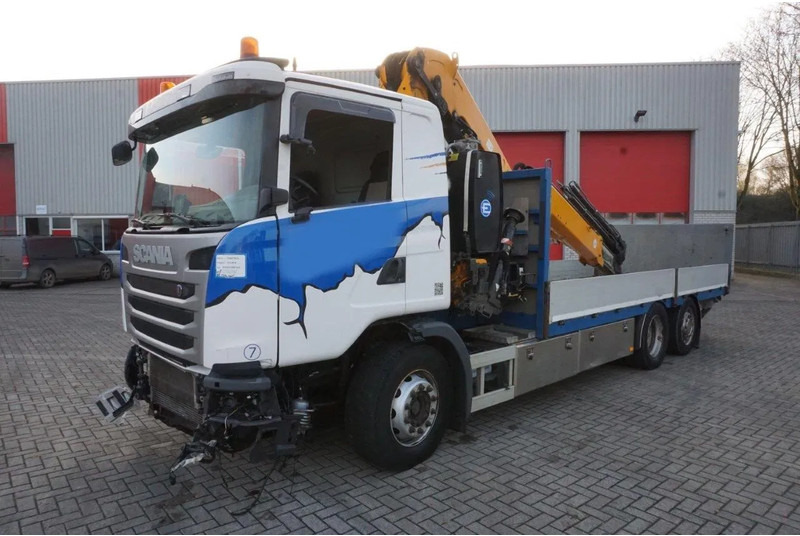 Scania G490 / ENGINE RUNNING / RETARDER / EFFER 255-5S CRANE REMOTE / PLATFORM / FULL-AIR / AUTOMATIC / EURO-6 / 2014 - Φορτηγό με γερανό: φωτογραφία 1 Scania G490 / ENGINE RUNNING / RETARDER / EFFER 255-5S CRANE REMOTE / PLATFORM / FULL-AIR / AUTOMATIC / EURO-6 / 2014 - Φορτηγό με γερανό: φωτογραφία 1