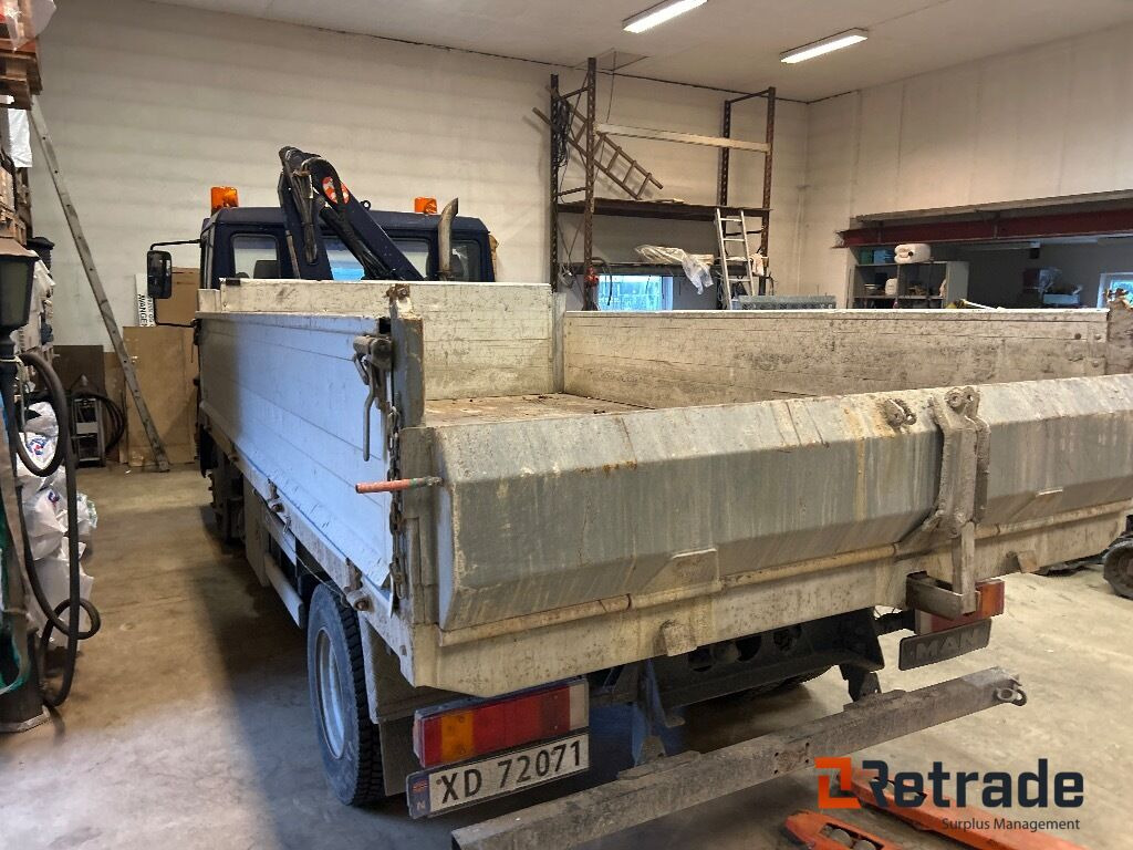 Φορτηγό ανατρεπόμενο, Φορτηγό με γερανό 2000 Tippbil med kran og  plan MAN 12.224LC. EU-Godkjent: φωτογραφία 29