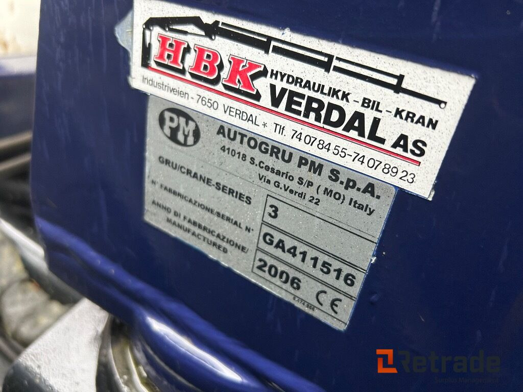 Φορτηγό ανατρεπόμενο, Φορτηγό με γερανό 2000 Tippbil med kran og  plan MAN 12.224LC. EU-Godkjent: φωτογραφία 11