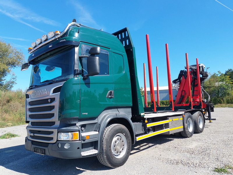 Scania R490 6x4 Euro 6 Kurzholz Palfinger AHK (2) - Φορτηγό ξυλείας, Φορτηγό με γερανό: φωτογραφία 1 Scania R490 6x4 Euro 6 Kurzholz Palfinger AHK (2) - Φορτηγό ξυλείας, Φορτηγό με γερανό: φωτογραφία 1