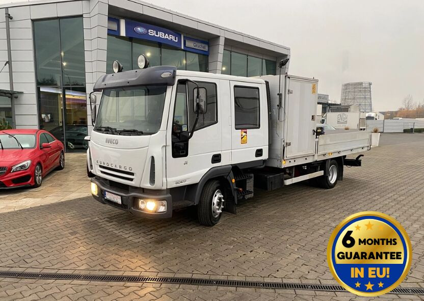Iveco Eurocargo ML80E17 / HDS HMF / 1 Owner / Doka - Φορτηγό με ανοιχτή καρότσα, Φορτηγό με γερανό: φωτογραφία 1 Iveco Eurocargo ML80E17 / HDS HMF / 1 Owner / Doka - Φορτηγό με ανοιχτή καρότσα, Φορτηγό με γερανό: φωτογραφία 1