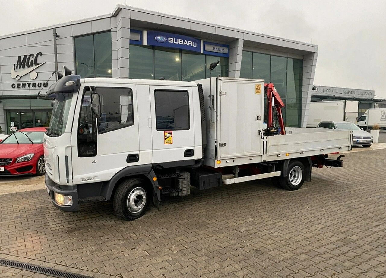 Iveco Eurocargo ML80E17 - Φορτηγό με ανοιχτή καρότσα, Φορτηγό με γερανό: φωτογραφία 1 Iveco Eurocargo ML80E17 - Φορτηγό με ανοιχτή καρότσα, Φορτηγό με γερανό: φωτογραφία 1