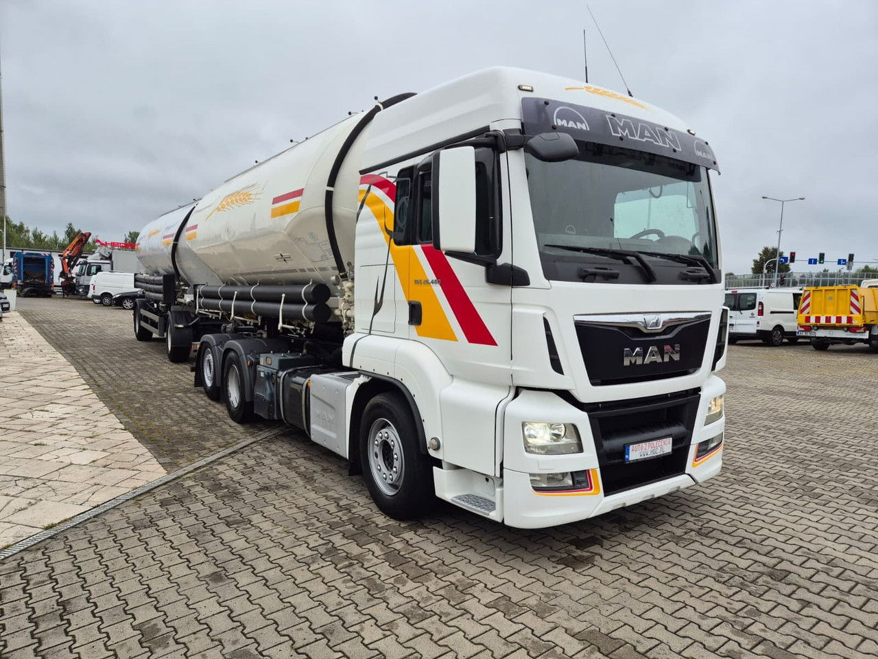 Φορτηγό MAN TGS 26.480 Spritzer / 1 Owner /for transporting bulk materials: φωτογραφία 8