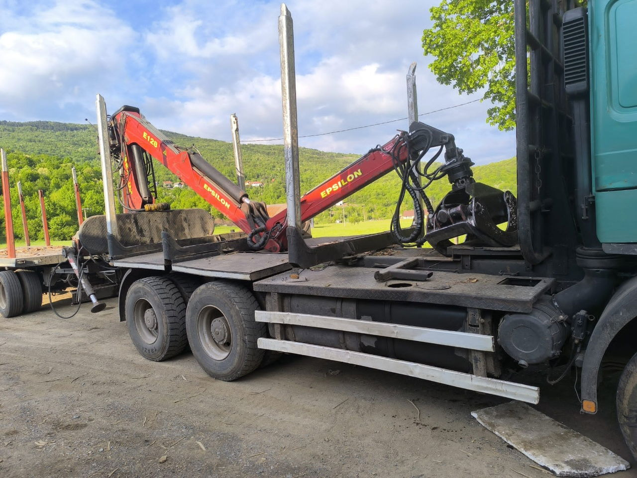 MAN 33.464 6x4 forest truck - Complete Spring - Epsilon E128 + scissors - Φορτηγό ξυλείας: φωτογραφία 5 MAN 33.464 6x4 forest truck - Complete Spring - Epsilon E128 + scissors - Φορτηγό ξυλείας: φωτογραφία 5