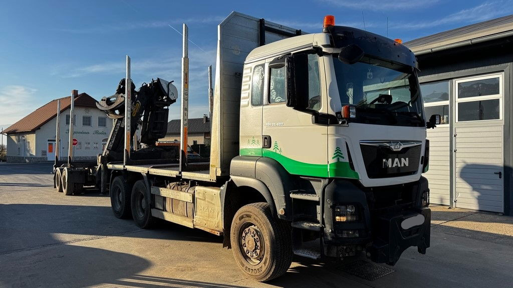 MAN TGA 33.480 6x6 forest truck - Epsilon M12Z + scissors + Trailer Gsodam - Φορτηγό ξυλείας, Φορτηγό με γερανό: φωτογραφία 3 MAN TGA 33.480 6x6 forest truck - Epsilon M12Z + scissors + Trailer Gsodam - Φορτηγό ξυλείας, Φορτηγό με γερανό: φωτογραφία 3
