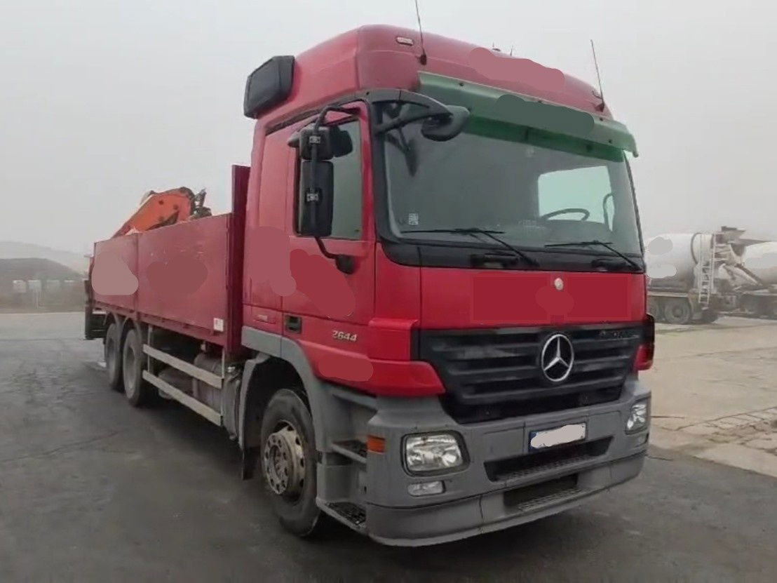 Mercedes-Benz Actros 2644L 6X4 stake body - Palfinger crane PK18500 - Φορτηγό με ανοιχτή καρότσα: φωτογραφία 1 Mercedes-Benz Actros 2644L 6X4 stake body - Palfinger crane PK18500 - Φορτηγό με ανοιχτή καρότσα: φωτογραφία 1