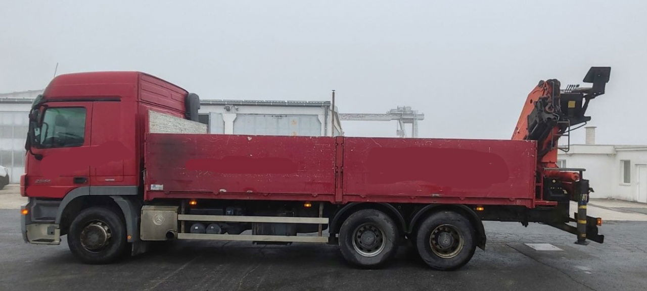 Mercedes-Benz Actros 2644L 6X4 stake body - Palfinger crane PK18500 - Φορτηγό με ανοιχτή καρότσα: φωτογραφία 2 Mercedes-Benz Actros 2644L 6X4 stake body - Palfinger crane PK18500 - Φορτηγό με ανοιχτή καρότσα: φωτογραφία 2