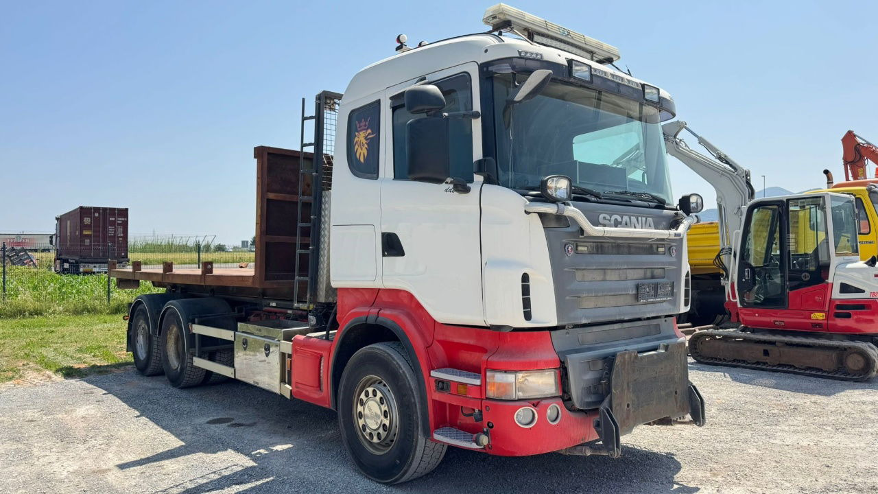 Scania R400 6x2 abroll tipper + plato - Φορτηγό μεταφοράς εμπορευματοκιβωτίων/ Κινητό αμάξωμα: φωτογραφία 3 Scania R400 6x2 abroll tipper + plato - Φορτηγό μεταφοράς εμπορευματοκιβωτίων/ Κινητό αμάξωμα: φωτογραφία 3