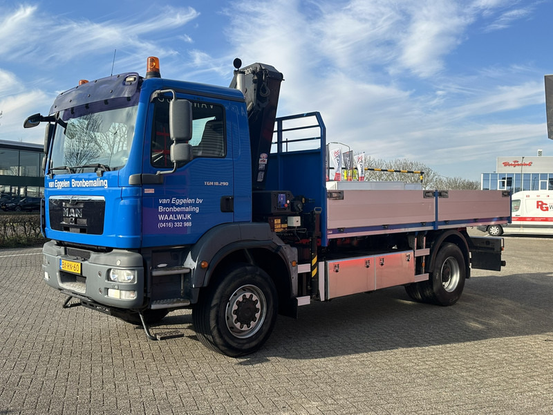 Φορτηγό με γερανό MAN TGM 18-290 4x4 Kraan met Open laadbak HMF Kraan 13 T: φωτογραφία 12