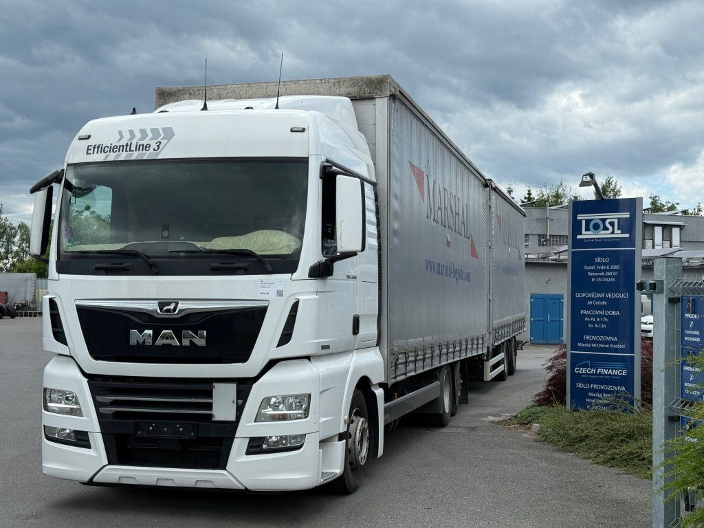 MAN TGX24.510 EURO 6 6x2 + Wecon - Φορτηγό μουσαμάς, Τρέιλερ κουρτίνα: φωτογραφία 1 MAN TGX24.510 EURO 6 6x2 + Wecon - Φορτηγό μουσαμάς, Τρέιλερ κουρτίνα: φωτογραφία 1