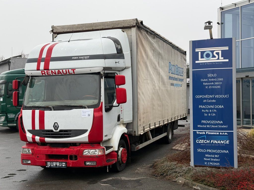 Renault Midlum 280.12 EURO 4 - Φορτηγό μουσαμάς: φωτογραφία 1 Renault Midlum 280.12 EURO 4 - Φορτηγό μουσαμάς: φωτογραφία 1