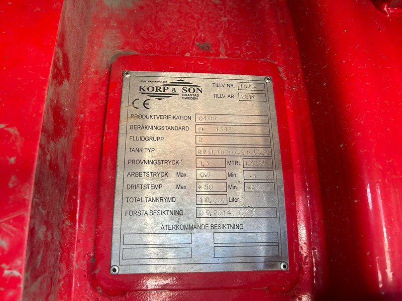 Όχημα εκκένωσης βόθρων Volvo FH 500 8x4*4 KORP&SON 10000 + 10500 l / VACUUM Vacustar W1600R / PRESSURE Uraca KF716 - 350 l/min - 170 bar / TULOSSA: φωτογραφία 10