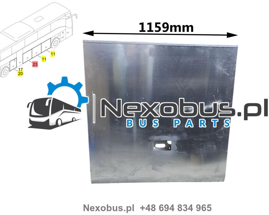 Klapa boczna bagażnika Mercedes Tourismo prawa szerokość 1159 mm - Fender για Λεωφορείο: φωτογραφία 1 Klapa boczna bagażnika Mercedes Tourismo prawa szerokość 1159 mm - Fender για Λεωφορείο: φωτογραφία 1