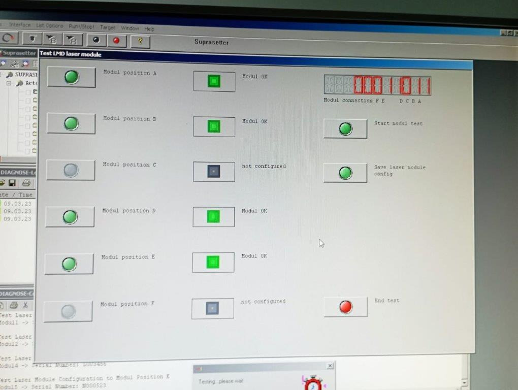 Εκτυπωτική μηχανή 8up thermal ctp Heidelberg Suprasetter 105 with MCL and Prinect Metashooter 11: φωτογραφία 6 Εκτυπωτική μηχανή 8up thermal ctp Heidelberg Suprasetter 105 with MCL and Prinect Metashooter 11: φωτογραφία 6