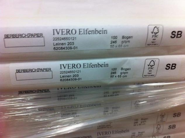 Fine paper Ivero ivory board linen - Εκτυπωτική μηχανή: φωτογραφία 2 Fine paper Ivero ivory board linen - Εκτυπωτική μηχανή: φωτογραφία 2