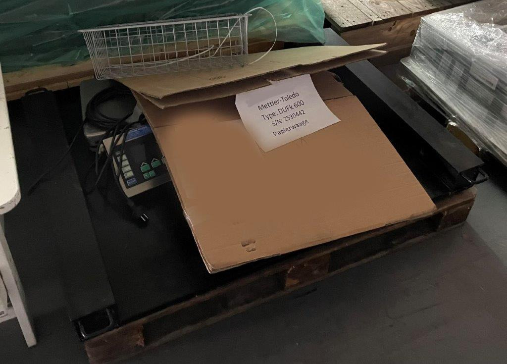 Mettler Toledo DUFK 600 sheet scale with reference scale - Μηχανή κοπής χαρτιού: φωτογραφία 3 Mettler Toledo DUFK 600 sheet scale with reference scale - Μηχανή κοπής χαρτιού: φωτογραφία 3