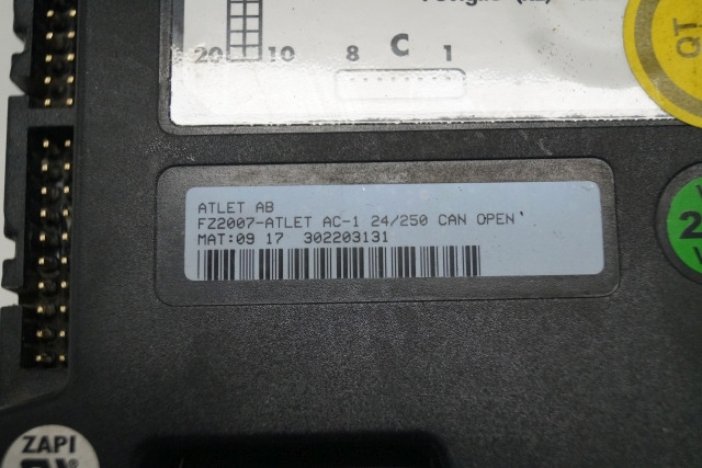 Atlet 302203131 | Rij regeling driving controller FZ 2007 ATLET AC-I 24/250 Can - Ηλεκτρονική μονάδα ελέγχου για Ανυψωτικό μηχάνημα: φωτογραφία 2 Atlet 302203131 | Rij regeling driving controller FZ 2007 ATLET AC-I 24/250 Can - Ηλεκτρονική μονάδα ελέγχου για Ανυψωτικό μηχάνημα: φωτογραφία 2