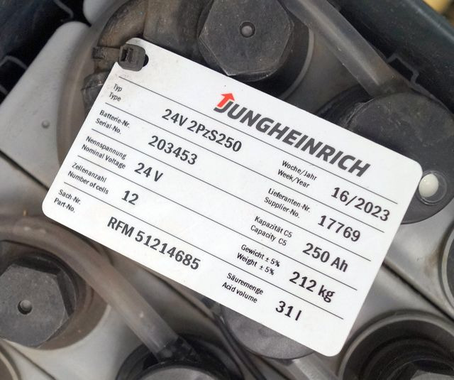 Jungheinrich unknown | Battery 24 2PZS250 year 2022 weight 212 kg sn. 203453 out - Συσσωρευτής για Ανυψωτικό μηχάνημα: φωτογραφία 4 Jungheinrich unknown | Battery 24 2PZS250 year 2022 weight 212 kg sn. 203453 out - Συσσωρευτής για Ανυψωτικό μηχάνημα: φωτογραφία 4