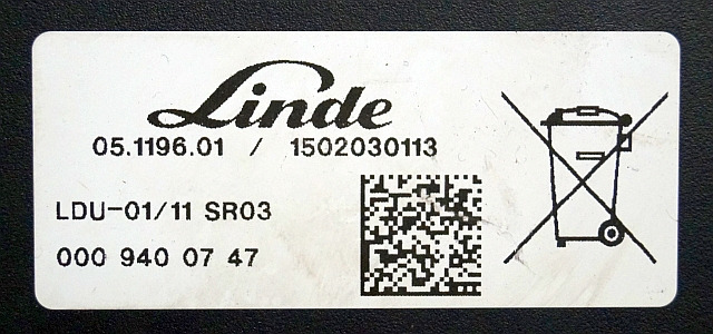 Linde 0009400747 | Display LDU-01/11 SR03 1502030113 from Linde R16HD-01 year 2 - Ταμπλό αυτοκινήτου για Ανυψωτικό μηχάνημα: φωτογραφία 3 Linde 0009400747 | Display LDU-01/11 SR03 1502030113 from Linde R16HD-01 year 2 - Ταμπλό αυτοκινήτου για Ανυψωτικό μηχάνημα: φωτογραφία 3
