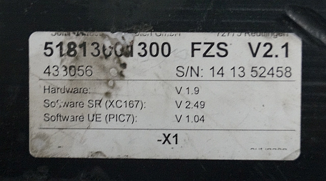Still 51813001300 | fZS module V2,1 438053 sn. 1413524458 for Still FMX17 year 2 - Ηλεκτρονική μονάδα ελέγχου για Ανυψωτικό μηχάνημα: φωτογραφία 2 Still 51813001300 | fZS module V2,1 438053 sn. 1413524458 for Still FMX17 year 2 - Ηλεκτρονική μονάδα ελέγχου για Ανυψωτικό μηχάνημα: φωτογραφία 2