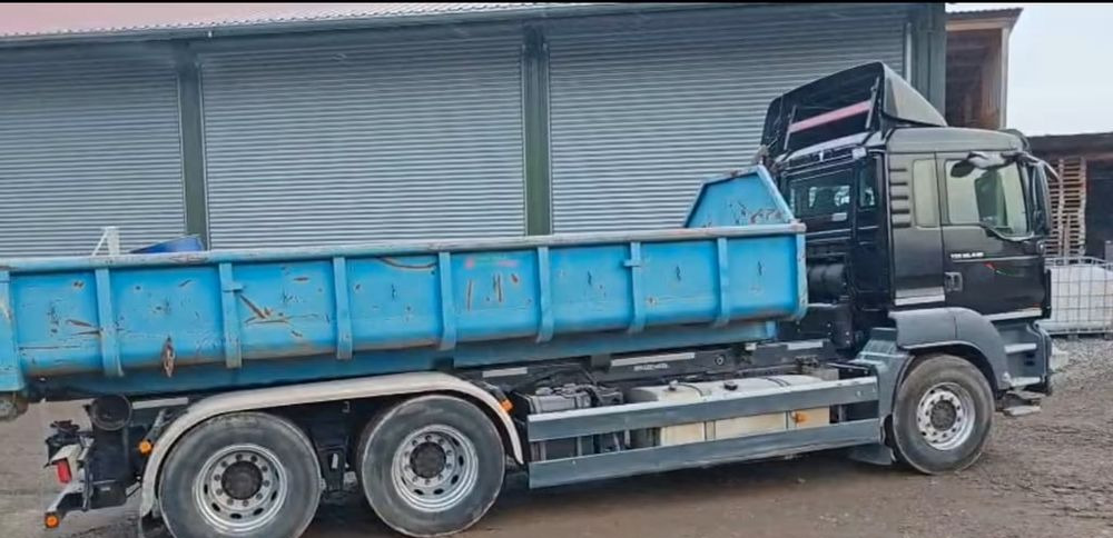 MAN TGS 26.440 6x4 – Meiller z systemem HDS (roll-off) + Kontener + Przyczepa – Euro 5 - Φορτηγό φόρτωσης γάντζου: φωτογραφία 5 MAN TGS 26.440 6x4 – Meiller z systemem HDS (roll-off) + Kontener + Przyczepa – Euro 5 - Φορτηγό φόρτωσης γάντζου: φωτογραφία 5
