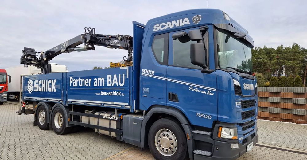 Scania Scania/ R 500/ 6x2 /Fassi F 215 AS - Φορτηγό με ανοιχτή καρότσα, Φορτηγό με γερανό: φωτογραφία 1 Scania Scania/ R 500/ 6x2 /Fassi F 215 AS - Φορτηγό με ανοιχτή καρότσα, Φορτηγό με γερανό: φωτογραφία 1