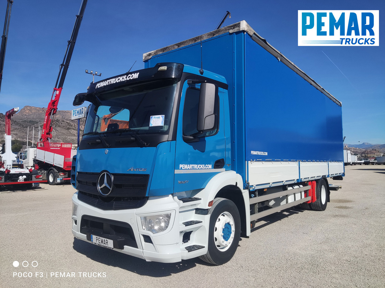 MERCEDES-BENZ ANTOS 1827 SEMITAUTLINER RETARDER - Φορτηγό μουσαμάς: φωτογραφία 1 MERCEDES-BENZ ANTOS 1827 SEMITAUTLINER RETARDER - Φορτηγό μουσαμάς: φωτογραφία 1