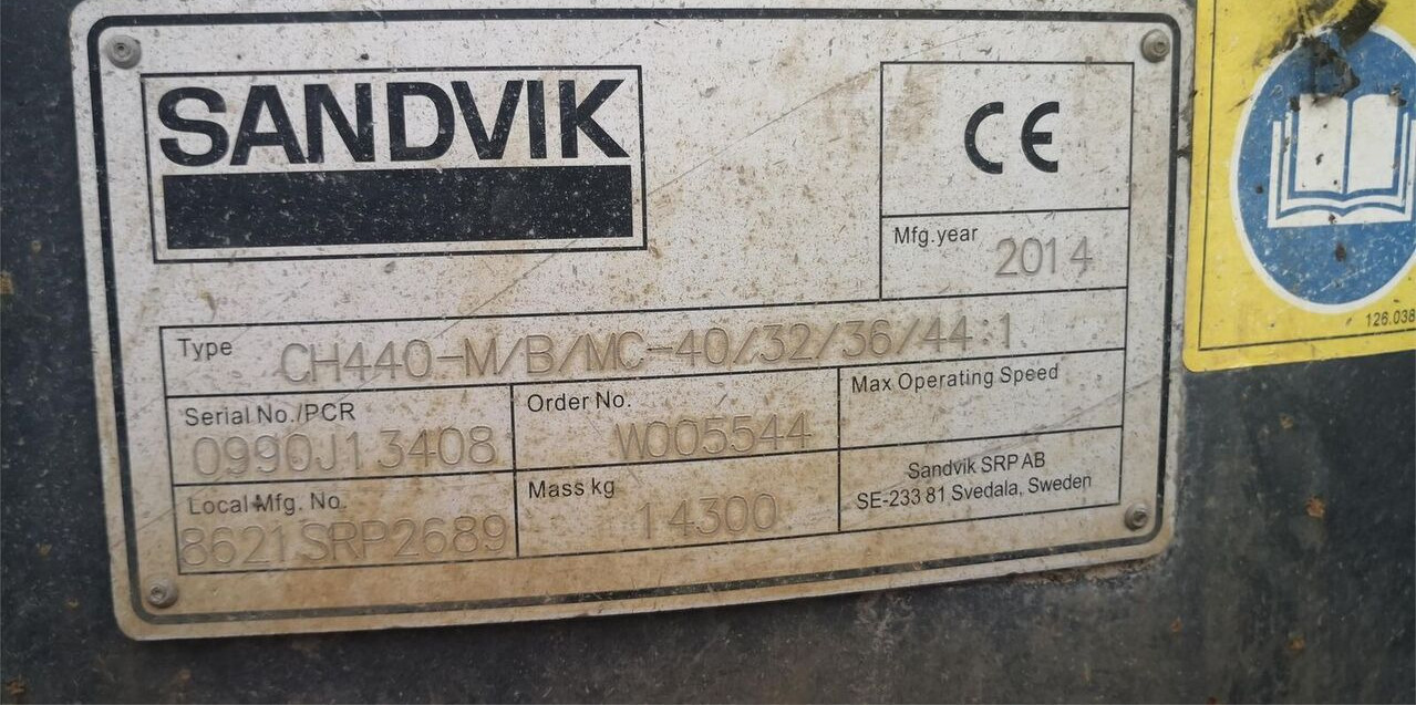 Sandvik CH440 - Κωνικός θραυστήρας: φωτογραφία 3 Sandvik CH440 - Κωνικός θραυστήρας: φωτογραφία 3
