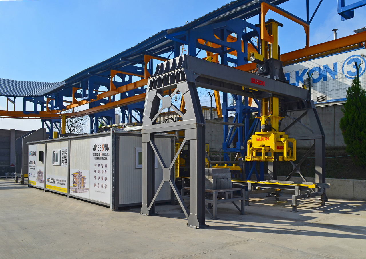 ELKON ELKOBLOCK-S36 FULLY AUTOMATIC SINGLE LAYER Concrete Block Machine - Κατασκευή μηχανήματα: φωτογραφία 5 ELKON ELKOBLOCK-S36 FULLY AUTOMATIC SINGLE LAYER Concrete Block Machine - Κατασκευή μηχανήματα: φωτογραφία 5