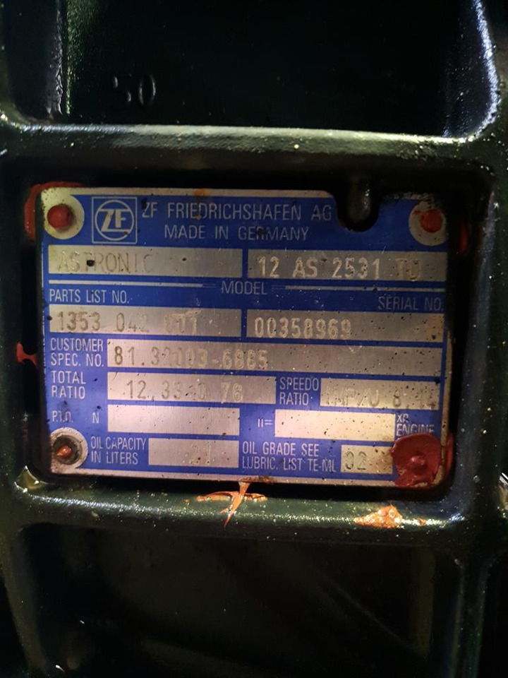 MAN ASTRONIC 12 AS 2531TO WITH POSITION FOR INTARDER - Κιβώτιο ταχυτήτων για Φορτηγό: φωτογραφία 5 MAN ASTRONIC 12 AS 2531TO WITH POSITION FOR INTARDER - Κιβώτιο ταχυτήτων για Φορτηγό: φωτογραφία 5