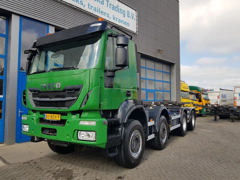 Iveco Stralis 450 8x4 Steel Nieuwe Apk/TÜV 430.000 km kettingsyst 30 t - Φορτηγό μεταφοράς εμπορευματοκιβωτίων/ Κινητό αμάξωμα: φωτογραφία 2 Iveco Stralis 450 8x4 Steel Nieuwe Apk/TÜV 430.000 km kettingsyst 30 t - Φορτηγό μεταφοράς εμπορευματοκιβωτίων/ Κινητό αμάξωμα: φωτογραφία 2
