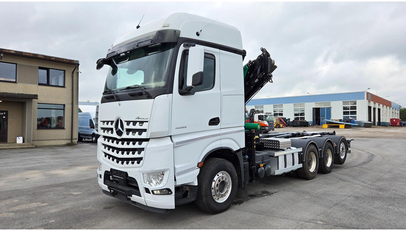 Mercedes-Benz Arocs 3253 8X4*4 Fassi F295 - Φορτηγό φόρτωσης γάντζου, Φορτηγό με γερανό: φωτογραφία 3 Mercedes-Benz Arocs 3253 8X4*4 Fassi F295 - Φορτηγό φόρτωσης γάντζου, Φορτηγό με γερανό: φωτογραφία 3