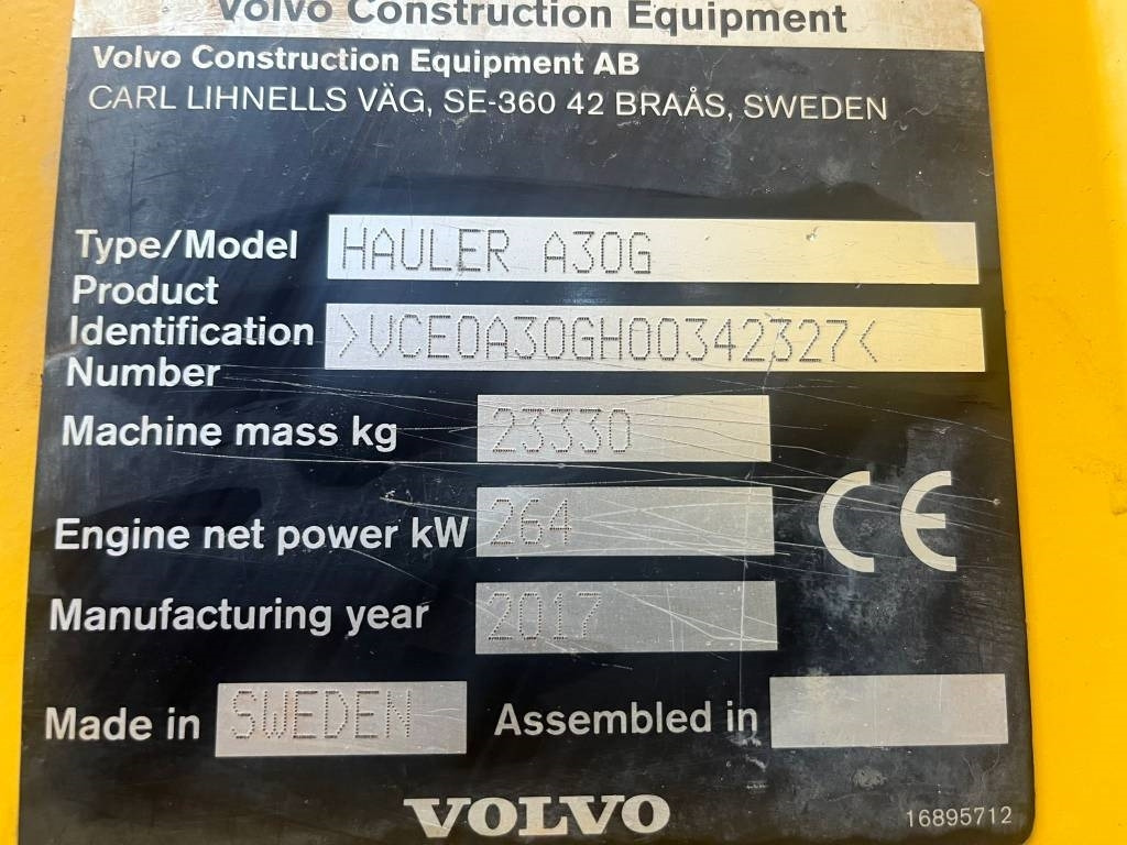 Volvo A 30 G (Under Preparation) - Αρθρωτό φορτηγό: φωτογραφία 2 Volvo A 30 G (Under Preparation) - Αρθρωτό φορτηγό: φωτογραφία 2