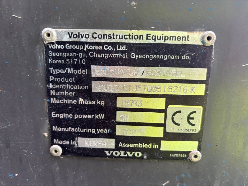 Volvo ECR 145 EL (Under Preparation) - Ερπυστριοφόρος εκσκαφέας: φωτογραφία 2 Volvo ECR 145 EL (Under Preparation) - Ερπυστριοφόρος εκσκαφέας: φωτογραφία 2