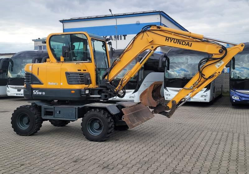 Τροχοφόρος εκσκαφέας Hyundai ROBEX 55W-9 EXCAVATOR / SPROWADZONY Z FRANCJI: φωτογραφία 17