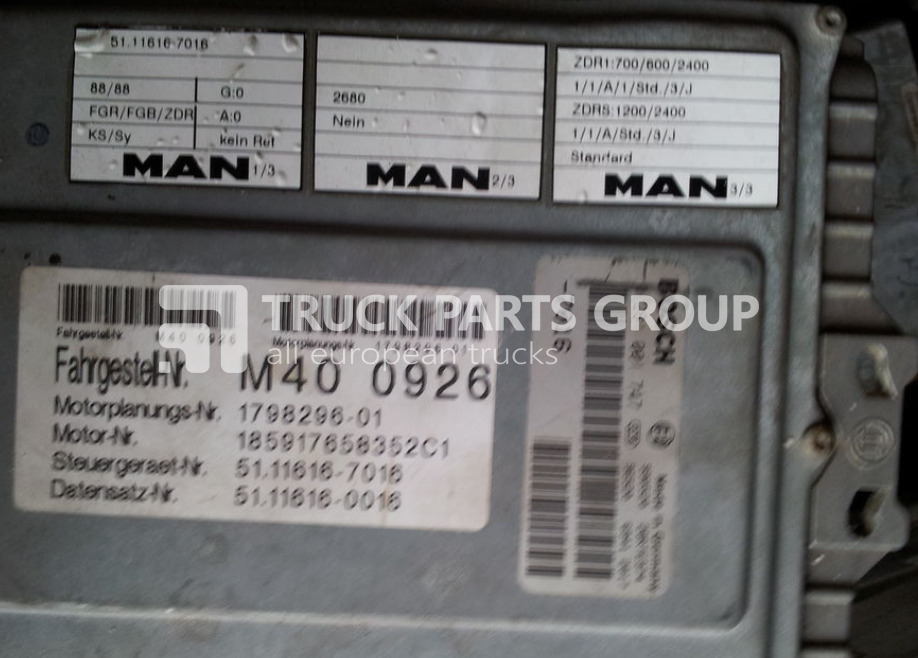 MAN ECU EDC, engine control unit 4 series , L2000, 51116167173, 5111 control unit - Ηλεκτρονική μονάδα ελέγχου για Φορτηγό: φωτογραφία 4 MAN ECU EDC, engine control unit 4 series , L2000, 51116167173, 5111 control unit - Ηλεκτρονική μονάδα ελέγχου για Φορτηγό: φωτογραφία 4