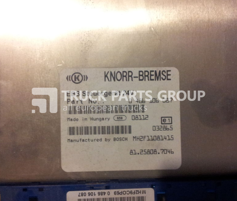 MAN TGA, TGX, Control unit EBS, EDC, ECU, 81258087026, 0486106071, 5/8 control unit - Ηλεκτρονική μονάδα ελέγχου για Φορτηγό: φωτογραφία 1 MAN TGA, TGX, Control unit EBS, EDC, ECU, 81258087026, 0486106071, 5/8 control unit - Ηλεκτρονική μονάδα ελέγχου για Φορτηγό: φωτογραφία 1