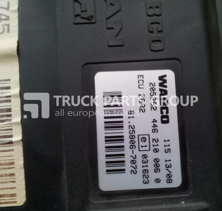 MAN TGA, TGX, ECU central on-board computer ZBR, ZBR2, 81258067072, control unit - Ηλεκτρονική μονάδα ελέγχου για Φορτηγό: φωτογραφία 2 MAN TGA, TGX, ECU central on-board computer ZBR, ZBR2, 81258067072, control unit - Ηλεκτρονική μονάδα ελέγχου για Φορτηγό: φωτογραφία 2
