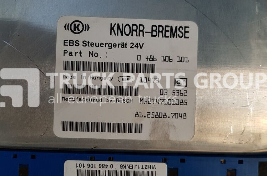 MAN TGA, TGX, TGS, TGM, TGL, Electronic brake system 5/8 FULL EBS, E control unit - Ηλεκτρονική μονάδα ελέγχου για Φορτηγό: φωτογραφία 1 MAN TGA, TGX, TGS, TGM, TGL, Electronic brake system 5/8 FULL EBS, E control unit - Ηλεκτρονική μονάδα ελέγχου για Φορτηγό: φωτογραφία 1