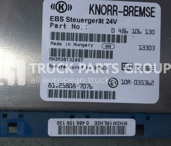 MAN TGX, TGL, TGS, TGM, EBS control unit, electronic brake system, 0 control unit - Ηλεκτρονική μονάδα ελέγχου για Φορτηγό: φωτογραφία 1 MAN TGX, TGL, TGS, TGM, EBS control unit, electronic brake system, 0 control unit - Ηλεκτρονική μονάδα ελέγχου για Φορτηγό: φωτογραφία 1