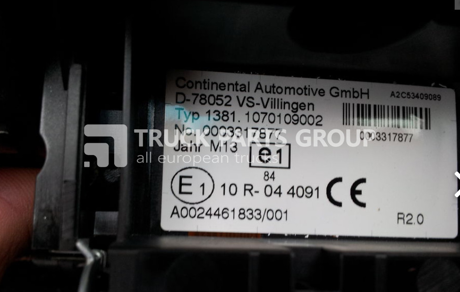 MERCEDES-BENZ Actros, Atego tachograph, 1381 type, 0024461833, 0014464033, 001 tachograph - Ταχογράφος για Φορτηγό: φωτογραφία 2 MERCEDES-BENZ Actros, Atego tachograph, 1381 type, 0024461833, 0014464033, 001 tachograph - Ταχογράφος για Φορτηγό: φωτογραφία 2